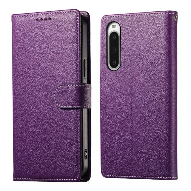 Case for FOXDOCK Sony Xperia 10 V Wallet Case – Premium Leather, 3 Card Slots, Shockproof Protection