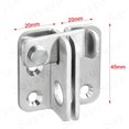 thumbnail image 2 of 3 Pcs Sliding Door Lock Padlock Hasp Door Lock Latch Buckle Lock Anti-theft Hook, Stainless Steel Brushed Finish, 2 of 5