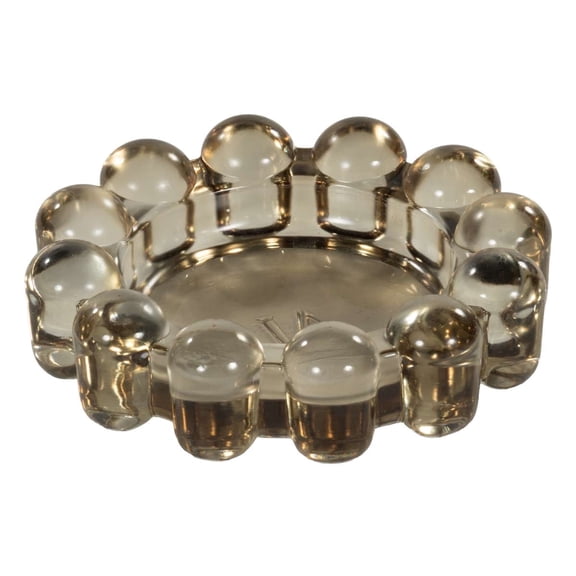 Alice Lane Bubble Glass Candle Dish - Small, Smoke