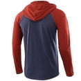 thumbnail image 4 of Fgnfyis Mens Fashion Casual Color Matching Raglan Sleeves Drawstring Hoodie Long Sleeve T Shirt Top Blouse Men's Sweatshirts Navy S, 4 of 4