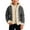 Grey, variant on -Boy's Solid Color Winter Anorak Coat -Winter Hooded Cardigan, Christmas Warm Jacket, Christmas Hooded Cardigan Open Front Sweater(Blue,2-3Years)