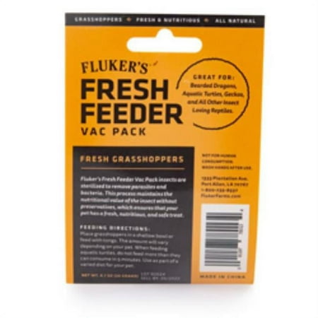 UPC: 0091197780134 | Fluker Labs 091197780134 0.7 oz Fresh Feeder Vac Pack Grasshoppers Reptile Food