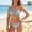 Light Blue, variant on Women Sexy Bikini Swimsuits Ruffle Trim Striped 2 Piece Bikini Set Cheeky Bathing Suit Swimwear