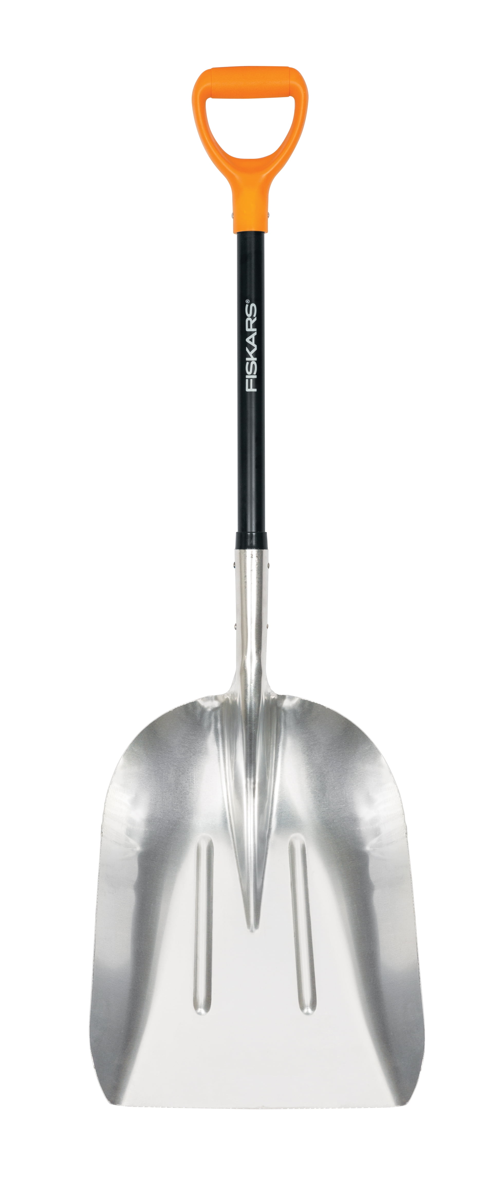 Fiskars D-Handle Scoop Shovel, Large Aluminum Head Garden Shovel