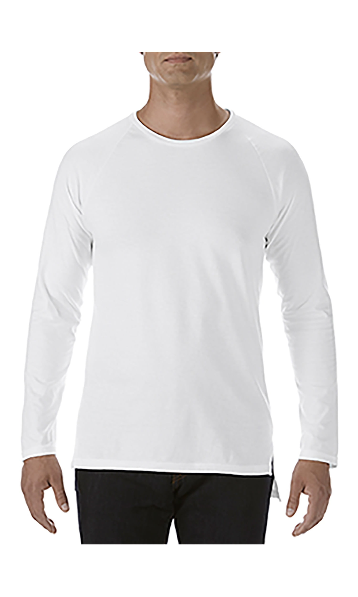 Anvil - Anvil Men's Lightweight Long&Lean Raglan Long Sleeve T-Shirt ...