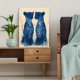 thumbnail image 5 of Qisvanset 12x16 Inch With Frame 2D Flat Wall Art Blue Cheetah Animal Illustration Living Room Home Gift Art, 5 of 8