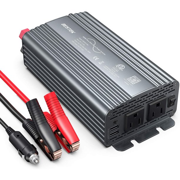 BESTEK 500W Pure Sine Wave Power Inverter DC 12V to 110V AC Car