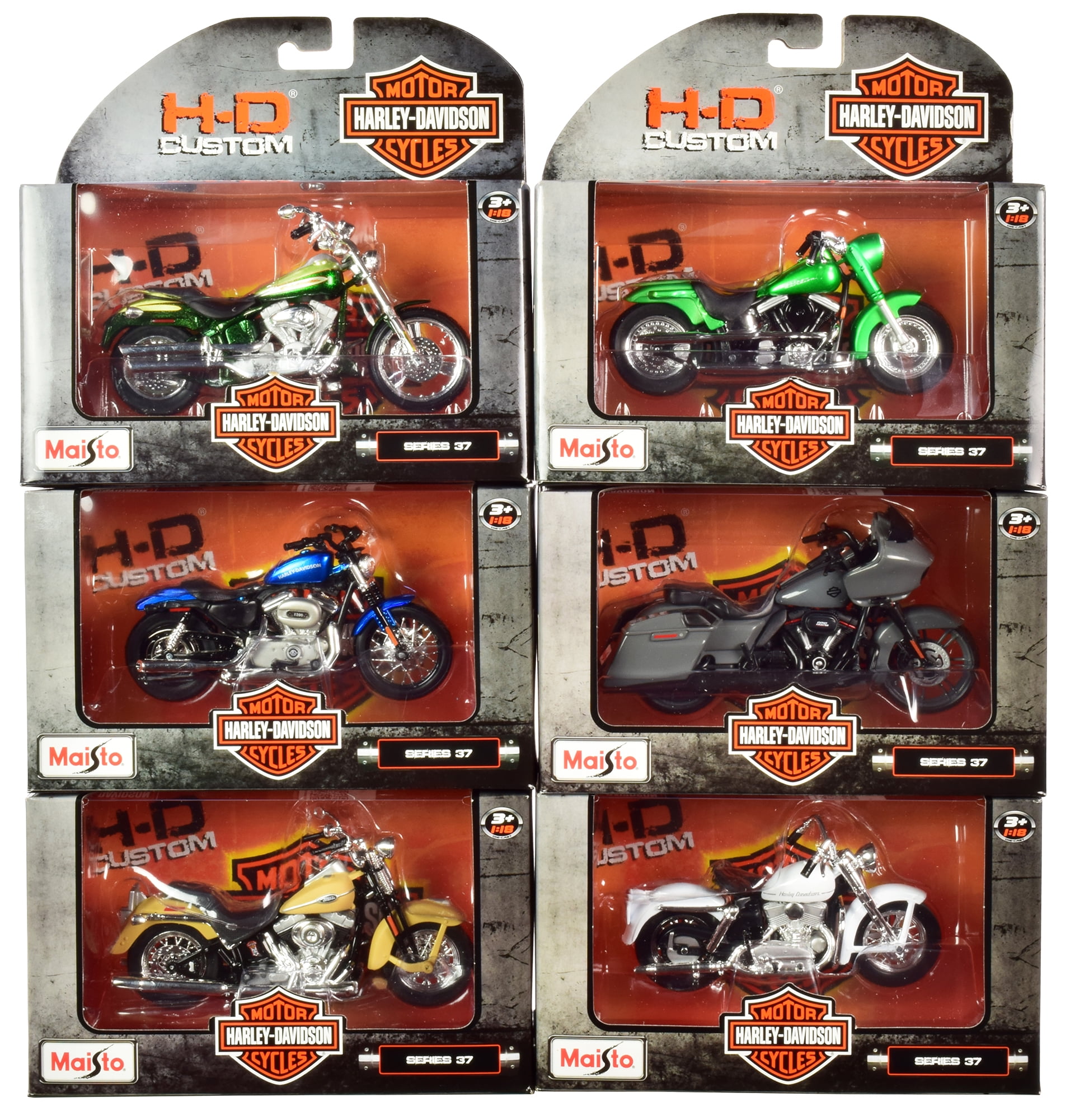 Maisto Series 3 Harley Davidson FLSTS Springer FLHT Electra Bike Motorcycle 1 18 for sale online 
