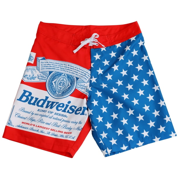 Budweiser Stars and Stripes Board Shorts-3XLarge (40)