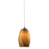 ELK Lighting 31630/1 Tidewaters 1 Light Pendant In Satin Nickel And A