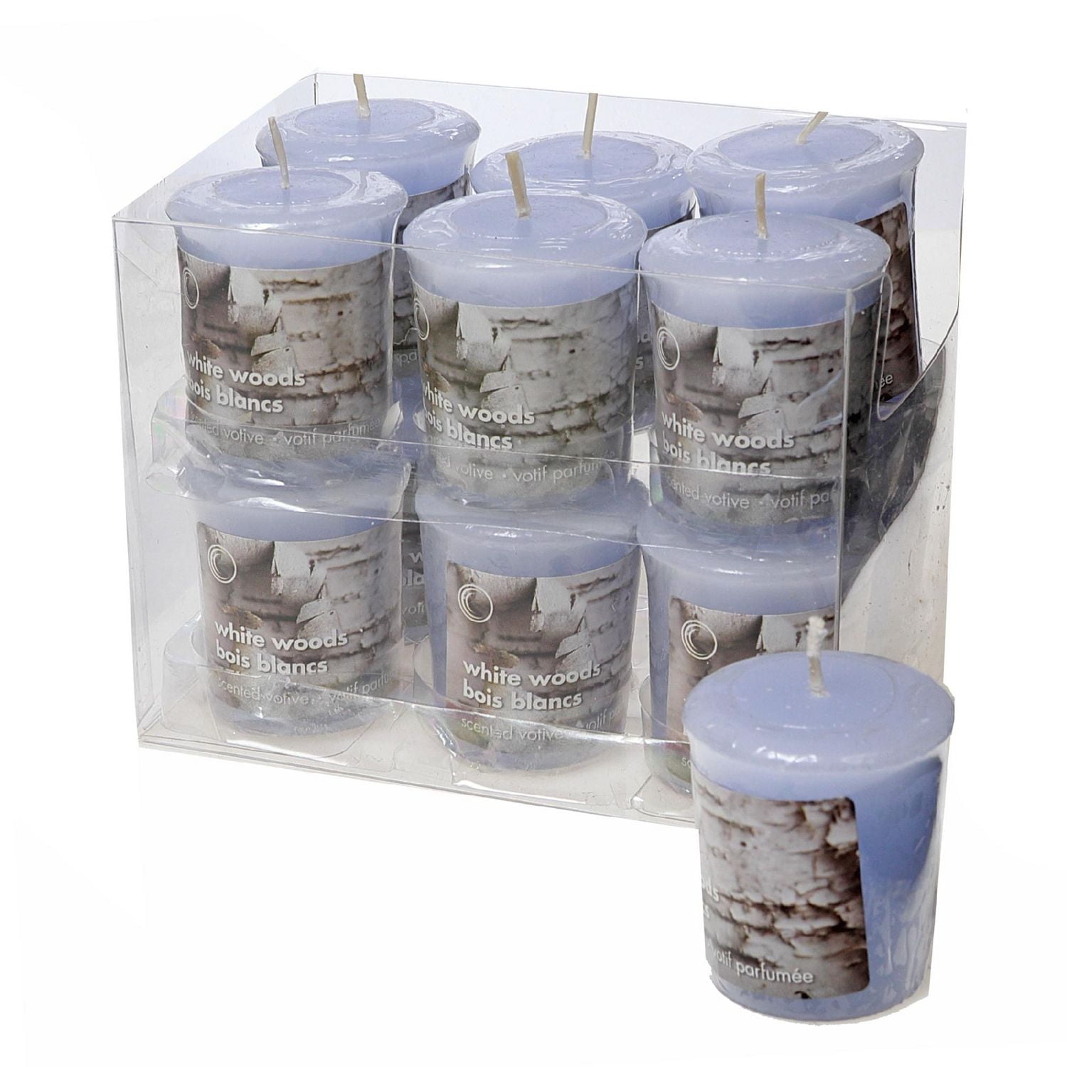 Champignons Votive White Woods - Ensemble De 12
