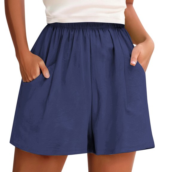 EDFBUYKRS Female Women Pants Casual Baggy Cargo Pants Women Plus Size Tall Women Solid Color Summer Pocket Casual Wide Leg Pants Home Pants Summer Loose Sports Shorts Xxl