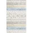 thumbnail image 1 of Tapete Decorativo Zarko White 120 x 180 cm - Saffron Looms, 1 of 5