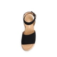 thumbnail image 4 of Sandalias Plataforma con Cuña para Mujer DREAM PAIRS 7W Negras, 4 of 7