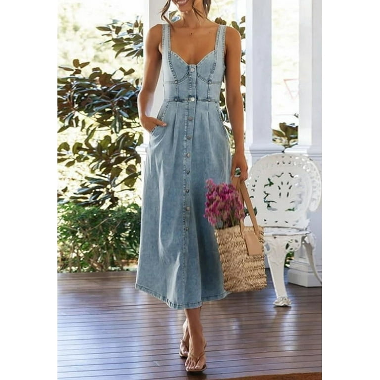 utcoco denim dress utcoco Denim Dress for Women Sexy Strapless Denim Tube Tops Back Smocked Jean  Dresses for Women 2025 (X-Small, Blue) at Amazon Women's Clothing store