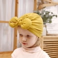 thumbnail image 3 of Odeerbi Toddler Baby Girls Cotton Bow Headwrap Headband Knot Turban Hairband, 3 of 4