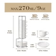 thumbnail image 2 of MALACASA Coffee Mug Set, Espresso Mugs Cups Set of 6, 8oz Porcelain Stackable Espresso Cups with Saucers and Metal Stand for Cappuccino, Coffee Drinks, Latte, Tea, 2 of 10