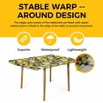 thumbnail image 4 of Farmhouse Daisy Table Cloths for 5 Foot Rectangle Tables, Spring Watercolor Yellow White Floral Patio Waterproof Elastic Fitted Tablecloths, Washable Rectangular Table Cover for Camping, 4 of 8