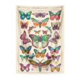 thumbnail image 1 of Tapiz de mariposa, tapiz vintage beige vertical, tapiz estético para colgar en la pared, decoración de pared para habitación de 28 x 38 pulgadas, 1 of 8