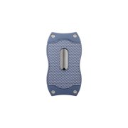 Colibri Premium Diamond V-Cut Cigar Cutter - Ergonomic Stainless Steel Spring-Loaded Blade, Ideal for up to 60+ Ring Gauge - Gift for Cigar Enthusiasts (Navy)