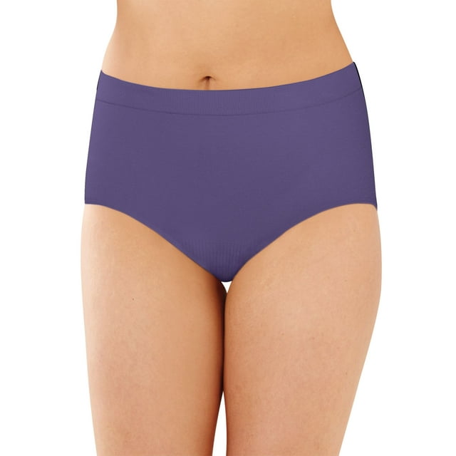 Bali Comfort Revolution Womens Microfiber Seamless Brief - Best-Seller, 8/9