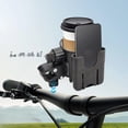 thumbnail image 4 of Universal Cup Holder, 2-In-1 Bicycle And Car Drink Holder, Abs And Leather, Fits Water Bottles And Phones Up To 6.5 Inches, for Handlebars, Desks, Wheelchairs, 4 of 6