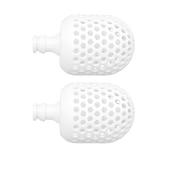 2 Pack Outdoor Water Hose Spray Nozzle with White Finish for Plant Irrigation