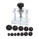 thumbnail image 4 of Juego de herramientas de prensado de relojes, abridor de cajas con troqueles de ajuste, kit de reparación Negro, 4 of 9
