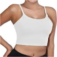 thumbnail image 1 of Yuyuzo Plus Size Tank Tops for Women Spaghetti Strap Sleeveless Cropped Shirts Square Neck Stretchy Slim Fitted Basic Tees, 1 of 6