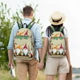 thumbnail image 4 of Vsdgher Christmas Card With Gnomes Print Canvas Backpack Travel Rucksack Unisex Knapsack 15.7/17.7Inch Laptop Backpack for Work,College-Small, 4 of 5
