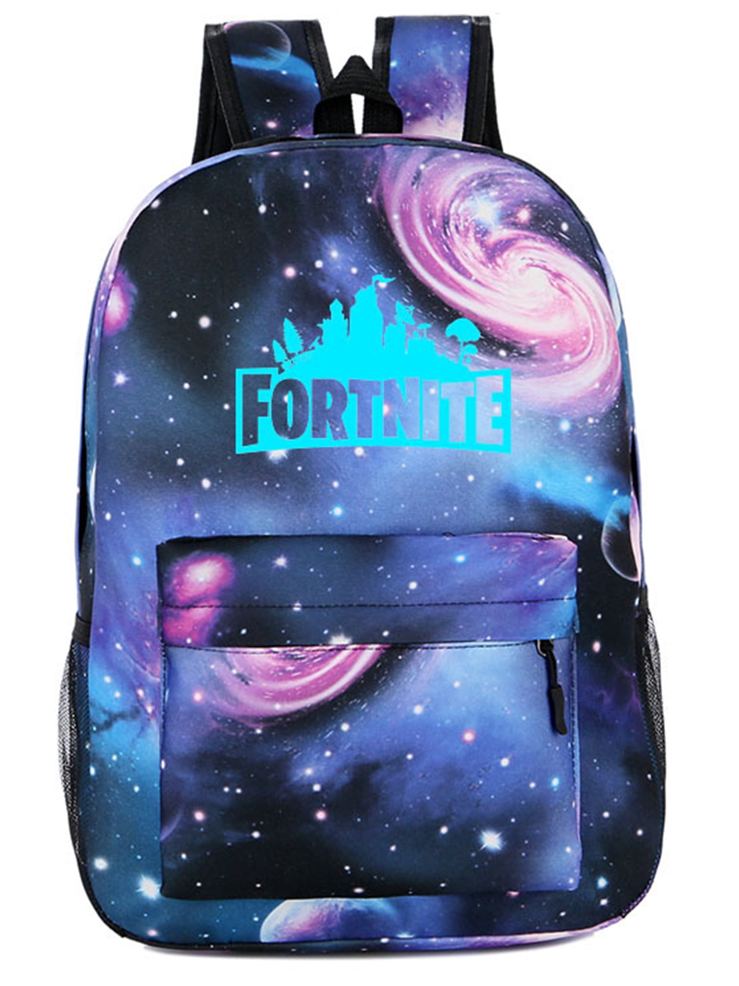 Game Fortnite Battle Royale Backpack Luminous Fortnite School Bags Plaid Black - 
