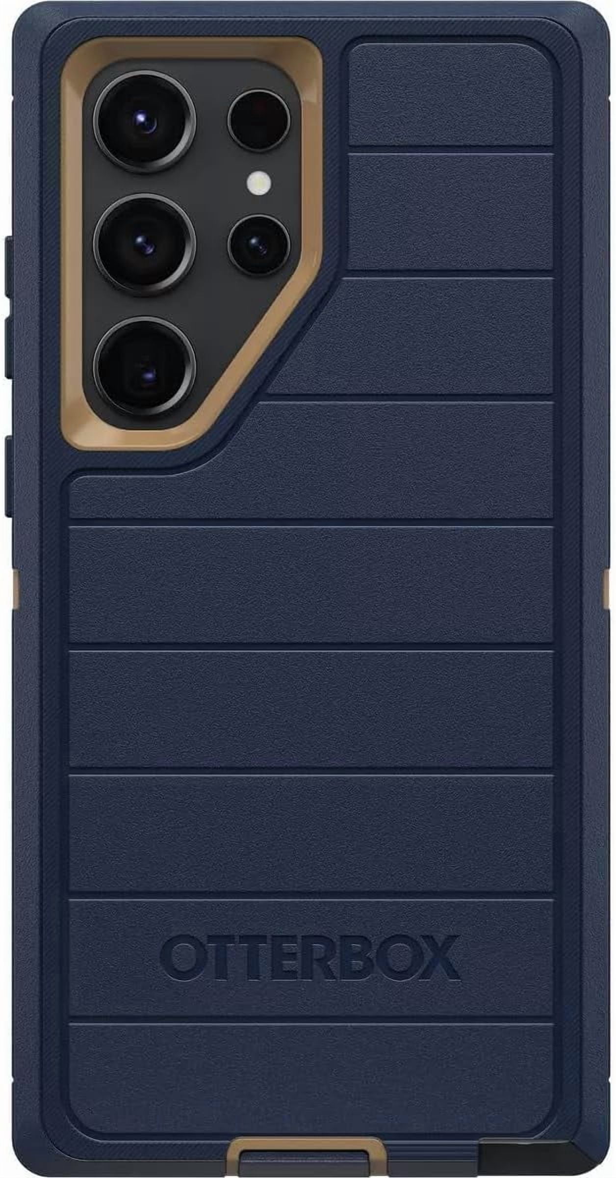 OtterBox Galaxy S23 Ultra (Only) - Defender Series Pro Case - Blue Suede Shoes - Rugged & Durable - with Port Protection - Holster Clip Kickstand - Non-Retail Packaging