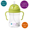 thumbnail image 2 of b.box Sippy Cup with Weighted Straw - Spill Proof, 8 oz, [Pineapple], 2 of 6
