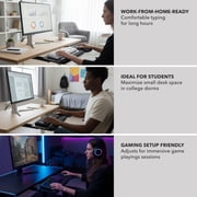 Mount-It! Full Motion Under Desk Keyboard Tray with Soft Gel Mouse Pad, Ergonomic