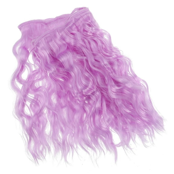 Hemoton Curly Doll Hair Wig Doll Synthetic Hair Curly Synthetic Doll Hair Weft DIY Doll Wig Hair Extension for Crafting and Styling Your Doll