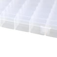 thumbnail image 3 of SHISUYAN Portable 36-Grid Clear Hard Plastic Adjustable Jewelry Organizer Box Storage Container Case with Removable Dividers, 3 of 8