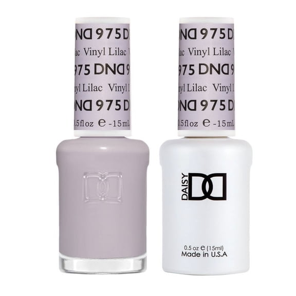DND Nail Polish Gel & Matching Lacquer Set Duo 975 Vinyl Lilac