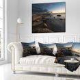 thumbnail image 3 of Designart Dark Sydney Coastline - Seascape Throw Pillow - 18x18, 3 of 5