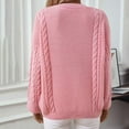 thumbnail image 4 of Giftesty Sweaters for Women Plus Size Womens Casual Solid Long Sleeved Sweater Tops, 4 of 6