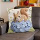 thumbnail image 4 of Uuiauoio Cute Animals Decorative Throw Pillow Cover , Animals Family Animals Outdoor Pillow Cases Square Standard Cushion Cover for Sofa Couch Bed Car 17.72x17.72 inch, 4 of 6