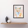 thumbnail image 4 of Artery8 Fox Portrait Modern Watercolour Light Colourful Living Room Art Print Framed Poster Wall Decor 12x16 inch, 4 of 5