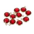 thumbnail image 1 of Unique Bargains Crystal Birthstone Charm, January Pendants Drop Bead Wine Red, for Jewelry Making, 10 Pack, 1 of 6