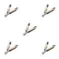 thumbnail image 3 of Soidarity Nail Art Nipper Acero inoxidable Uña de los pies Uña Pedicura Salón portátil Bolsillo Pie Nariz doblada Alicates Tijeras Type2 NO2, 3 of 6