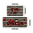 thumbnail image 3 of TERGAYEE Rug Valentine's Day Kitchen Floor Mats Two Piece Set Home Bedroom Carpet Door Mat Entrance Bathroom Door Fouling Mat Entrance Door Mat Valentines Day Decorations, 3 of 6