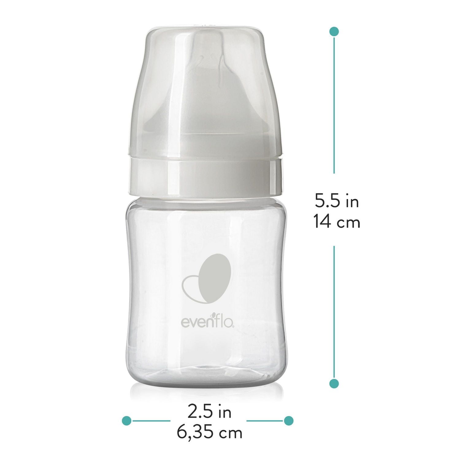 EVENFLO FEEDING Balance + Wide Neck Baby Bottle (5oz, 3pk), Developed with Pediatric Feeding Specialists