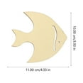 thumbnail image 2 of 28pcs Unfinished Wood Chip Cutouts Ocean Animals Wood Paint Slices Ornament, 2 of 8