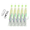 thumbnail image 4 of koolsoo 5 Pieces Luminous ing Rigs String Hook for Saltwater Freshwater Mackerel 20mmx9mm, 4 of 9