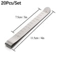 thumbnail image 3 of 20Pcs Metal Sewing Crimping Clip Stainless Steel for fabric Hemming clips sewing clips Clips With Built-in Ruler Cloth Measurement Ruler, 3 of 9