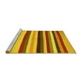 thumbnail image 2 of Ahgly Company Machine Washable Indoor Round Southwestern Yellow Country Area Rugs, 7' Round, 2 of 4