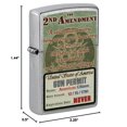 thumbnail image 4 of Encendedor Zippo Street Chrome 81403 Segunda Enmienda Metalico Recargable, 4 of 4